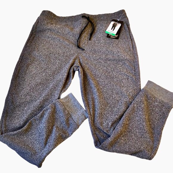 90 Degree Sweatpants By Reflex Lounge Jogger Zip Pockets Gray Mens Large NEW - Picture 2 of 11